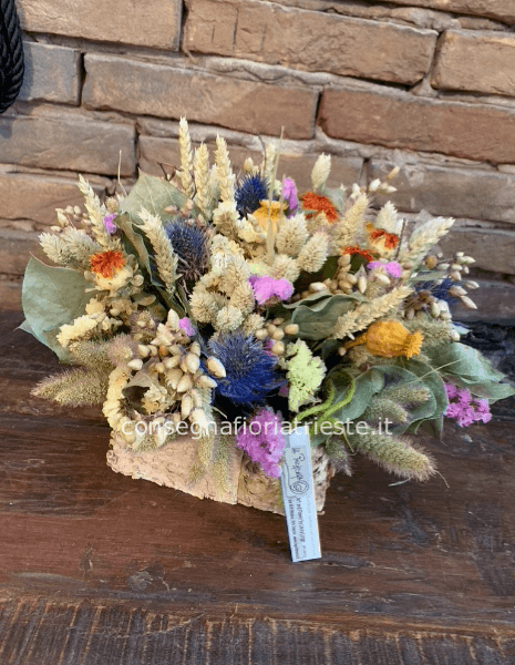 composizione fiori secchi